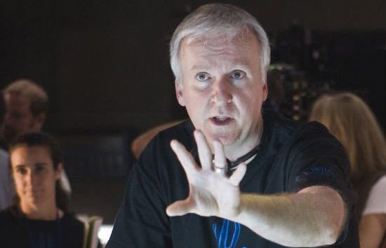 James Cameron on the set of Avatar